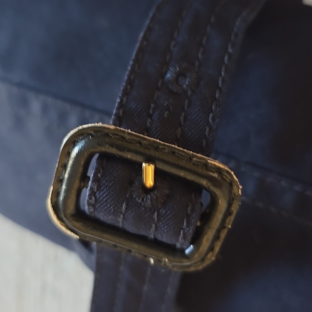 J Crew Navy Zip Belted Trench Size Small - Picture 6 of 14